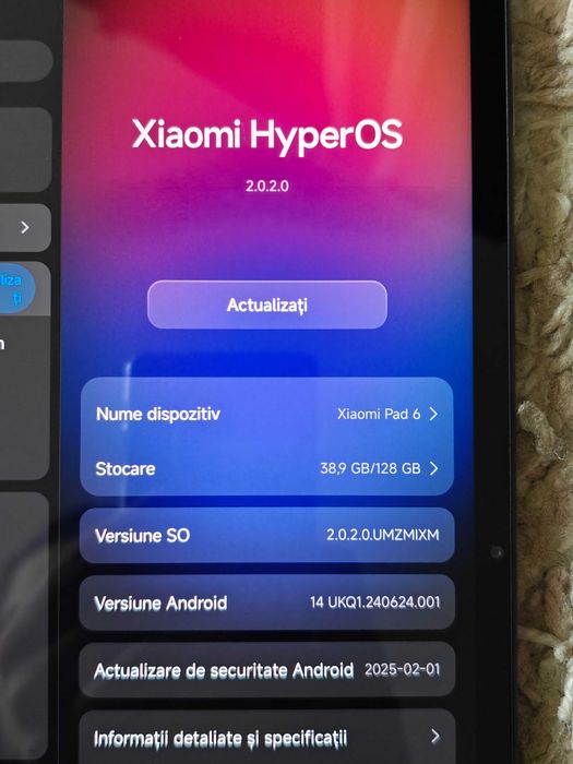 Tableta Xiaomi Pad 6 128gb/8gb RAM 144hz