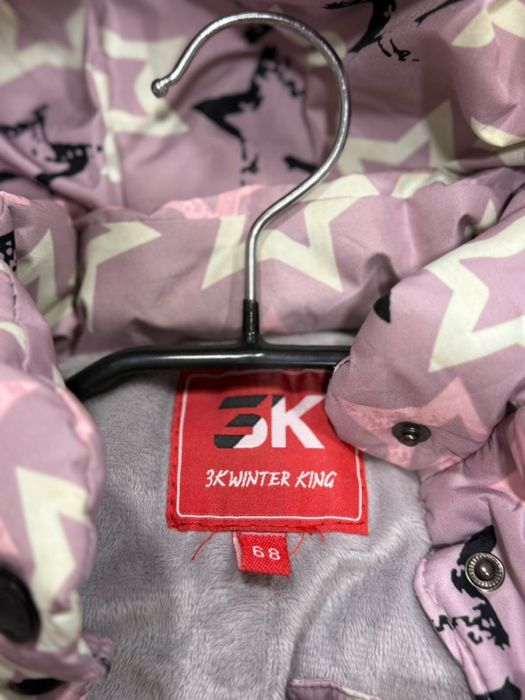 Тёплый комбинезон-трансформер для девочки, размер 68