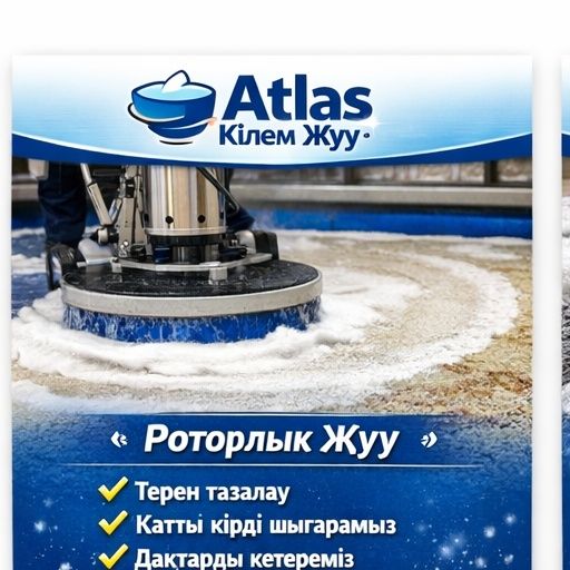 Atlas кілем жуу (стирка ковров)