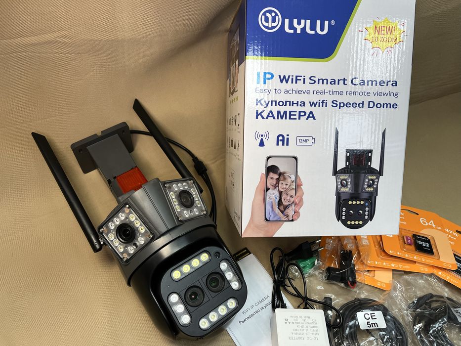 Биокулярна zoom Тройна камера wifi LYLU 12 mpx последен модел 2025 ics