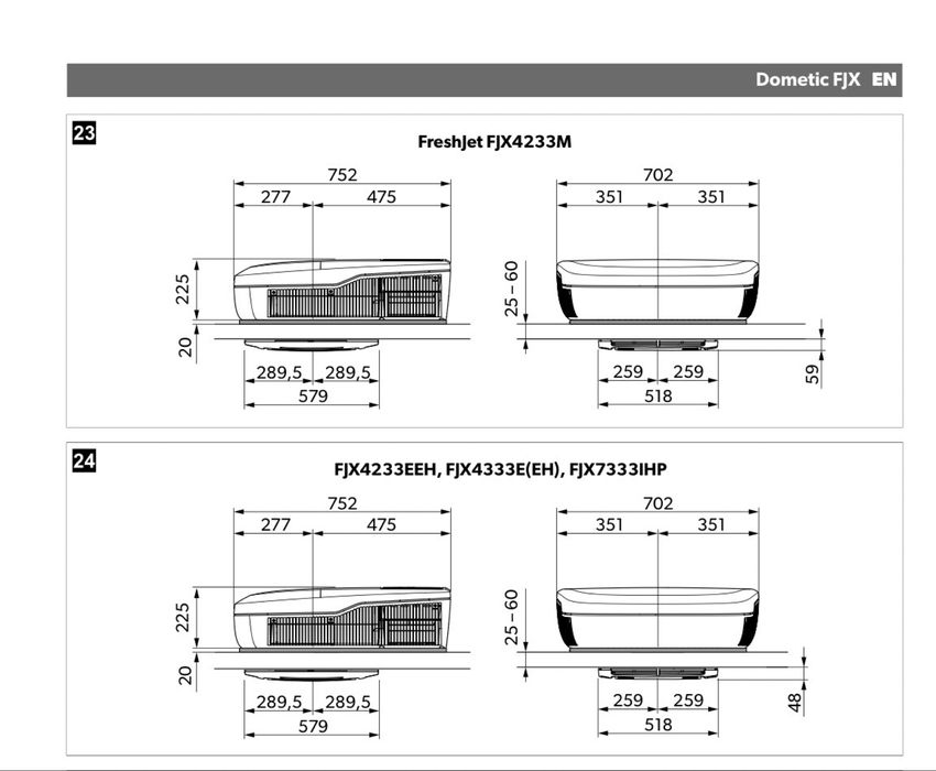 Климатик за кемпер или каравана DOMETIC FJX4333