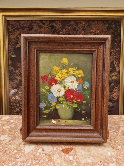 Натюрморт уникален авторски масло платно  рамка