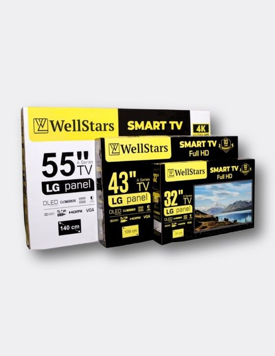Wellstars tv android 43 diagonal bezramka