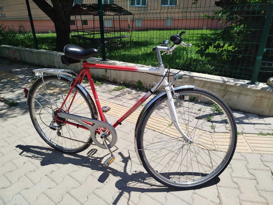 *Немски Градски Ретро винтидж  Traveller 28''цола  6 скороси ретро Осветление  Внос Германия**