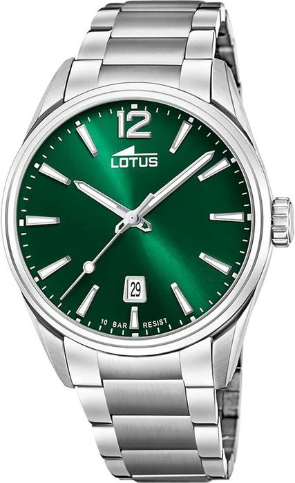 Мъжки часовник Lotus Chrono 18692/4 стоманен зелен