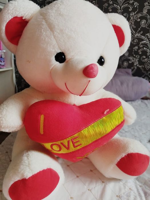 Мягкий Мишка белый