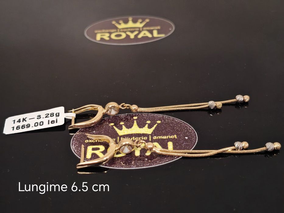 Bijuteria Royal: Cercei aur 14k 3.28 gr