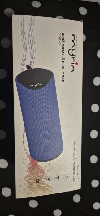 Boxă noua portabilă Myria albastră