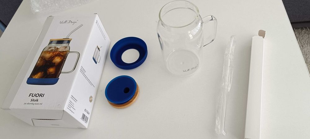 Стъклена чаша / буркан за коктейли 600 ml