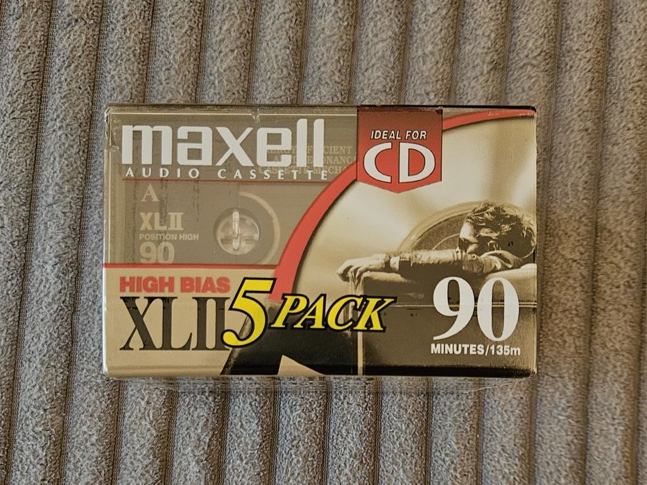 5 Casete Audio Maxell XLII 90 SUA