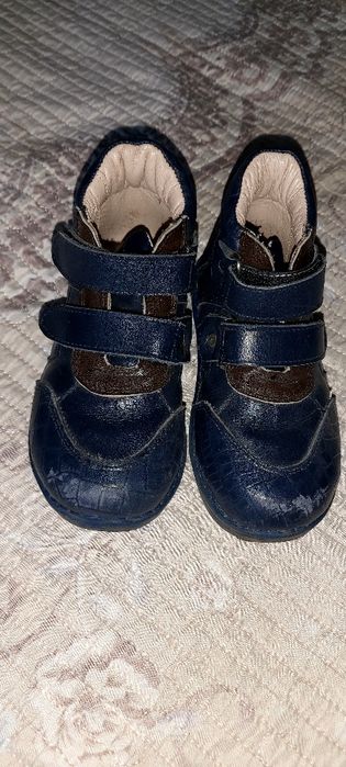 Детские кожанные ортопедические ботинки.