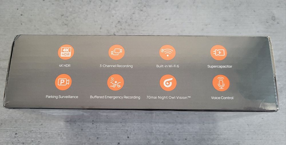 Camera de bord 70mai T800E 4K + kit supraveghere parcare + card 128GB