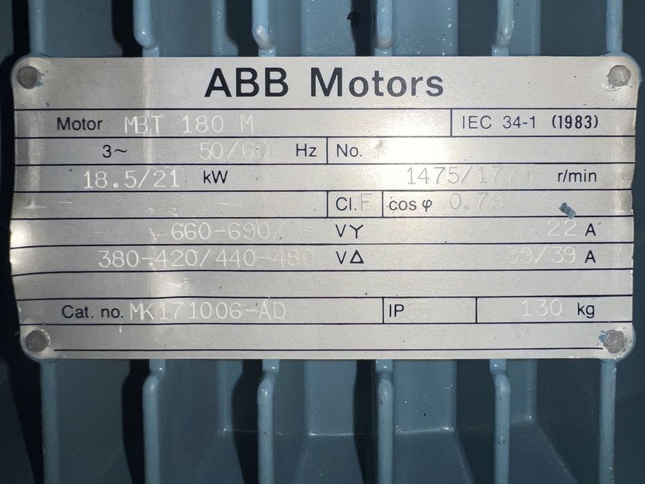 Ел.двигател 18.5 кВ ABB/електромотор ABB