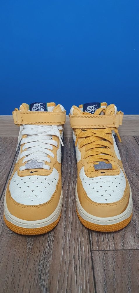 NIKE Air Force 1 mid, Paris Pollen + set șireturi bleu-marin