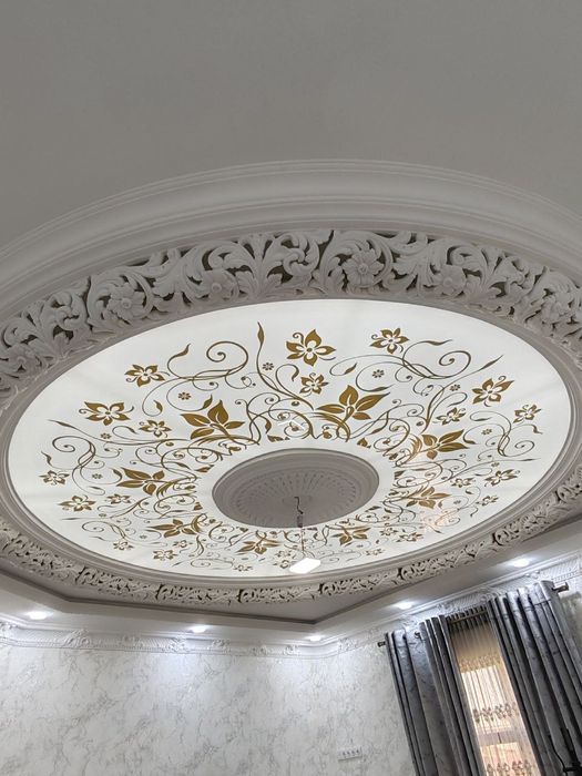 NATIJNOY PATALOK va 3d aboy / Натяжной паталок и 3Д обои