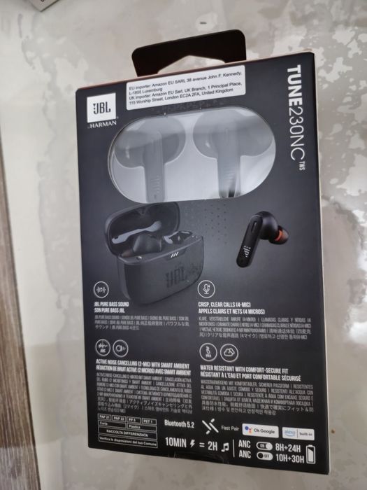 Casti audio JBL Tune 235/230 NC, Pure Bass, IPX4, Deep Bass, originale