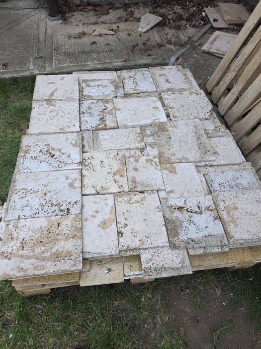 Travertin natural premium – Ripiceni | 10 m² | Fosile marine vizibile