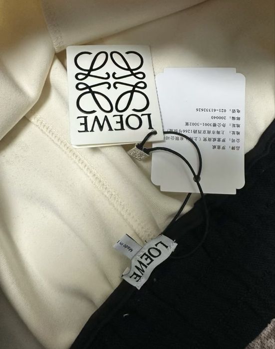 Pantaloni Scurți Loewe  Alb/Negru Calitate Premium  White/Black [Verificare Colet] Short Bermude