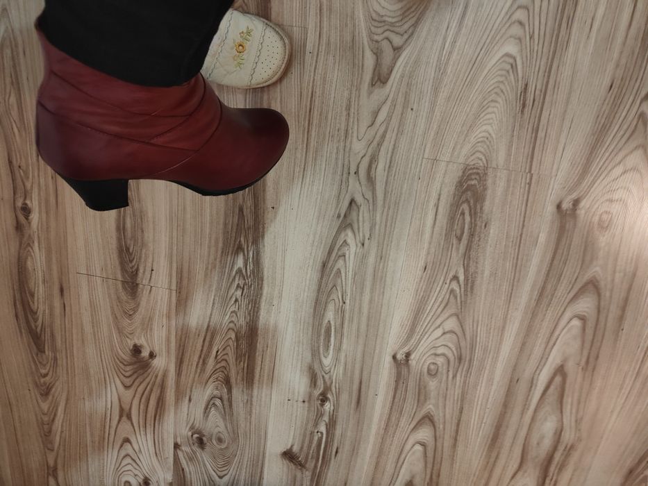 Botine/ghete grena/bordo piele naturala