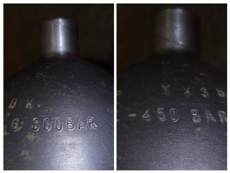 Продавам желязна бутилка Dräger - 1 брой - 6L - 300 BAR - АТМОСФЕРИ работно налягане