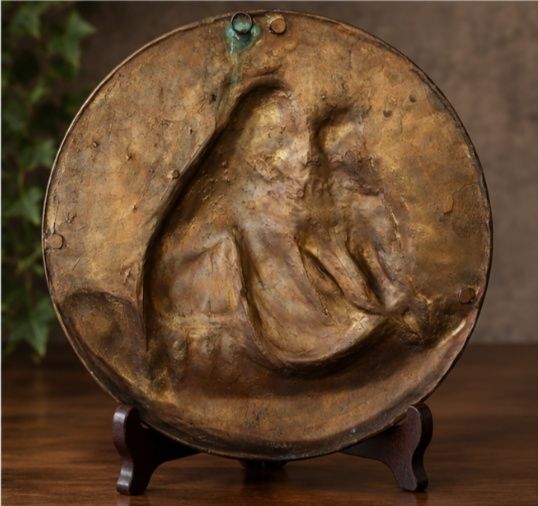 Религиозен бронзов релеф – F. Giroldi, 1981 г., Италия