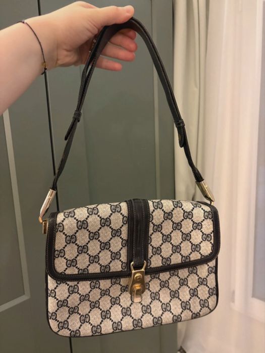 Gucci Vintage GG Monogram Shoulder Bag