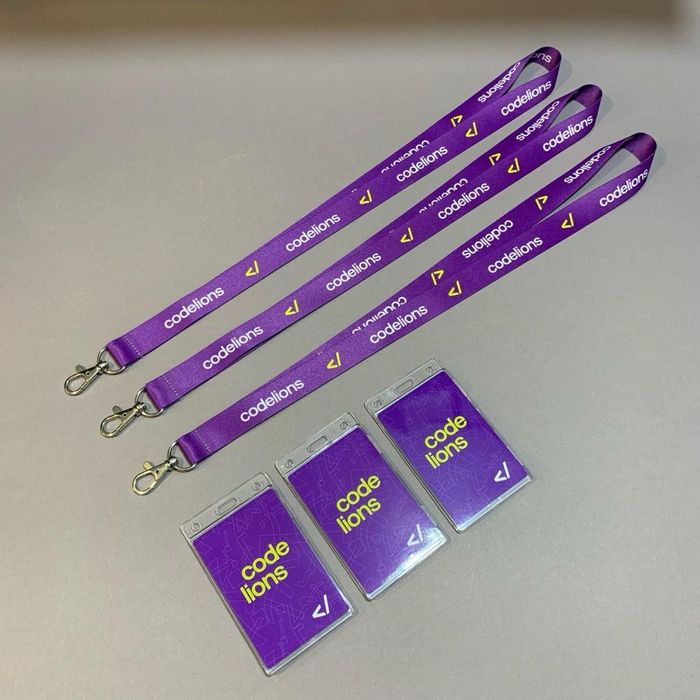Ланьярды, пластиковые бейджики, бейджики, лента с лого