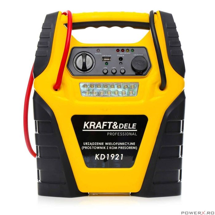 Robot pornire auto multifunctional, baterie incorporata 17Ah, starter,