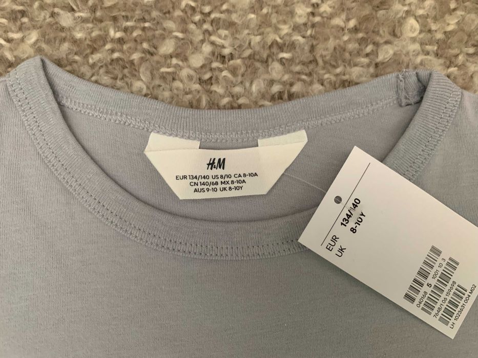 Сет от нови тениски за момче H&M & Zara - размер 134/140 см