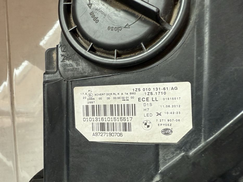 BMW F10 фар ляв bi-xenon завиващ оригинален