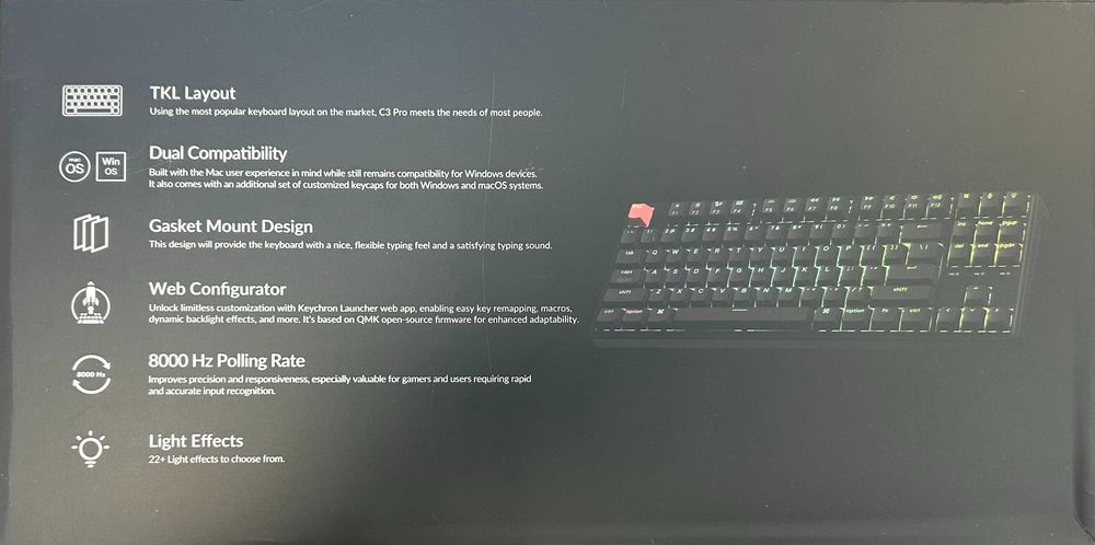 Tastatura mecanica KEYCHRON C3 PRO [#16374#]