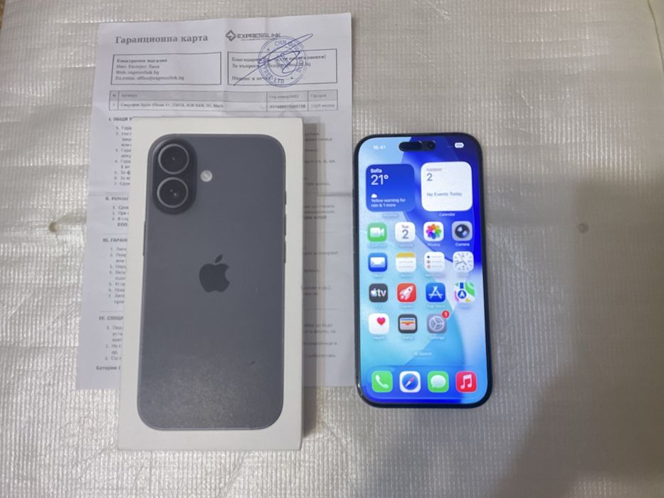 IPhone 17 256гб Black,Неразличим от нов
