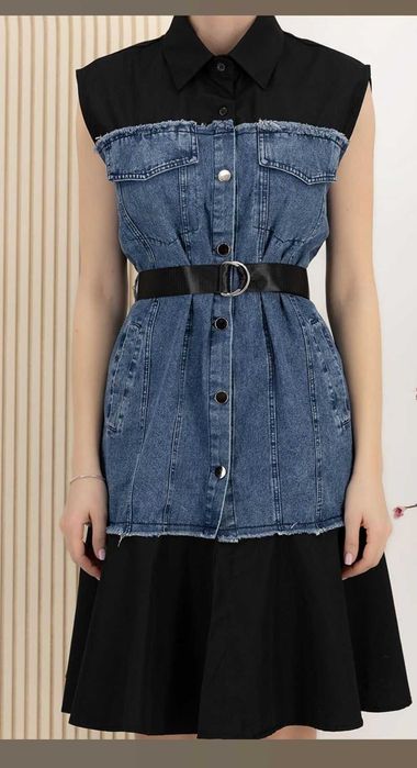 Нова дънкова рокля