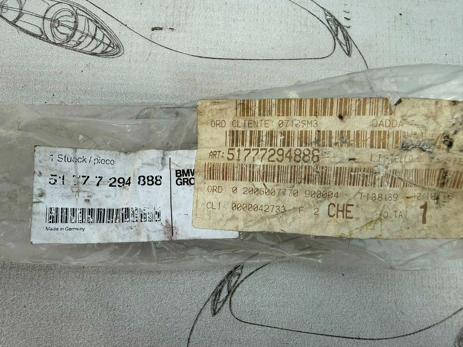 Suport Ghidaj Prag Lateral Dreapta Fata BMW Seria 4 F32 F33 F36 2016 / 2014-2021 Cod OEM 51777294888 (5C2)