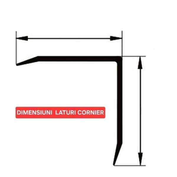 Profil L inox protecție colț coltar cornier AISI 304/430, 0.8mm