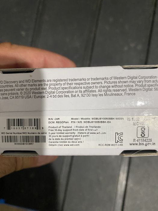 Western Digital Elements 2.5 5TB USB 3.0.Nou Sigilat.