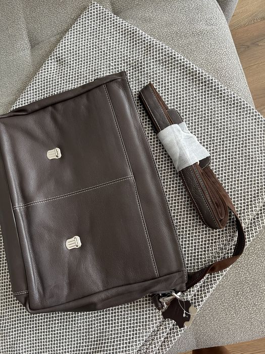 Geantă bărbătească din piele Pellearts