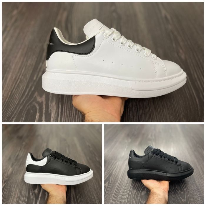 Adidasi ALEXANDER McQueen Negrii Baieti | Fete | Model unisex | Alexander Mcqueen ALB | ALexander McQueen Negru Alb | Alexander McQueen Negru