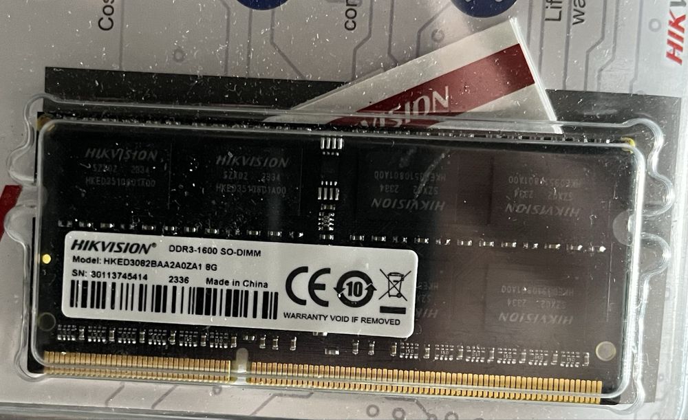 Оперативная памать DDR3-1600 SO-DIMM