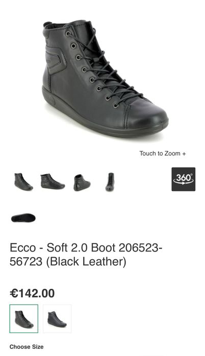 Обувки от естествена кожа ECCO.Номер 40