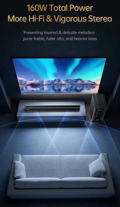 Awei KT22 Караоке Саундбар 160W с микрофоном сабвуфер