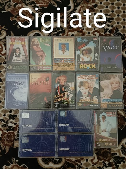 Lot casete audio diferite genuri