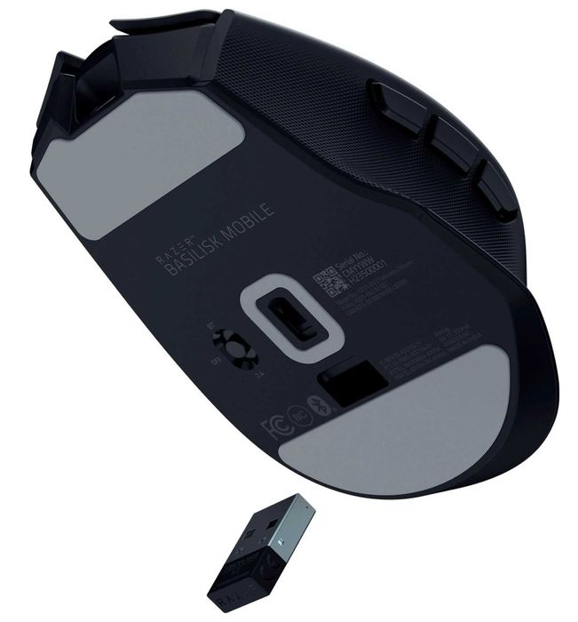 } Мышь Razer Basilisk Mobile, RGB, USB-A/WL/BT, чёрный