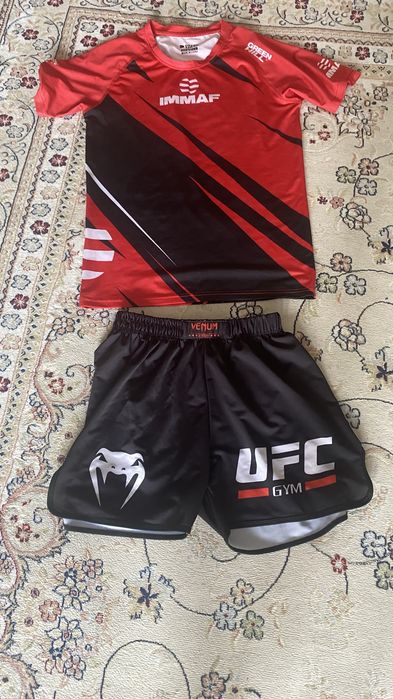 Green Hill, UFC шорты и футболка UFC, одежда для тренировок