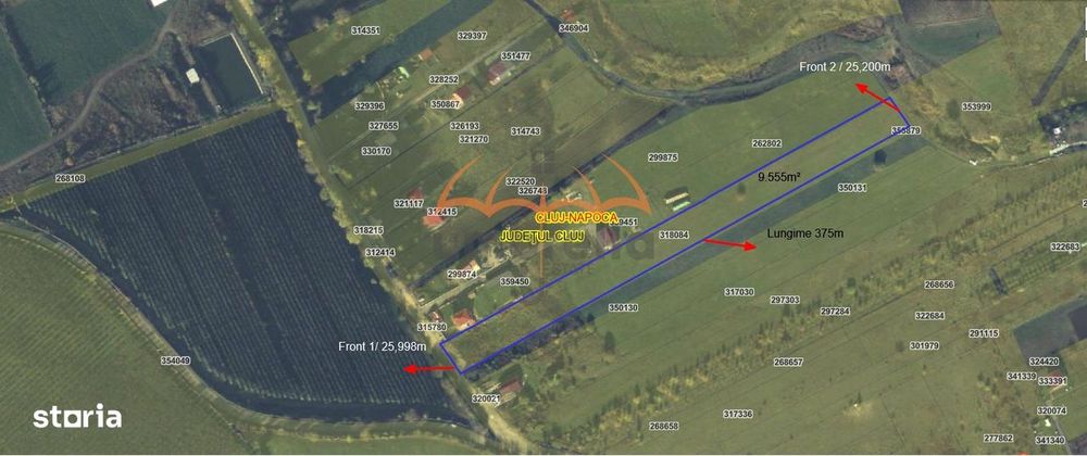 De vanzare urgent teren intravilan Cluj-Napoca 9.555m², str. Odobesti