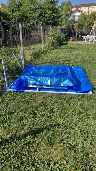 Piscină Bestway 4×2,11×0,81 m + folie dedesubt + prelată