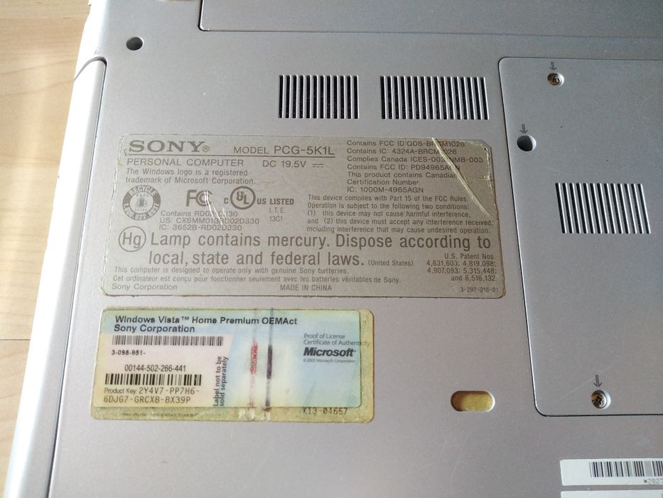 Sony Vaio PCG-5K1L