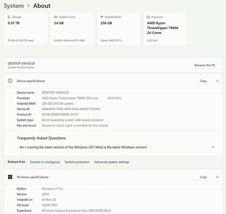 Продавам Супер Мощен Компютър (WORKSTATION / GAMING)