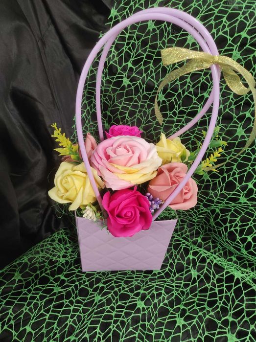 Букет от сапунени цветя