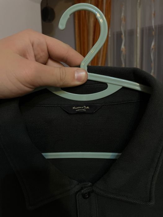 Bluza Polo din tricot de bumbac Massimo Dutti